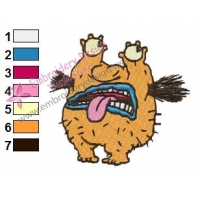 Krumm Real Monsters Embroidery Design 03